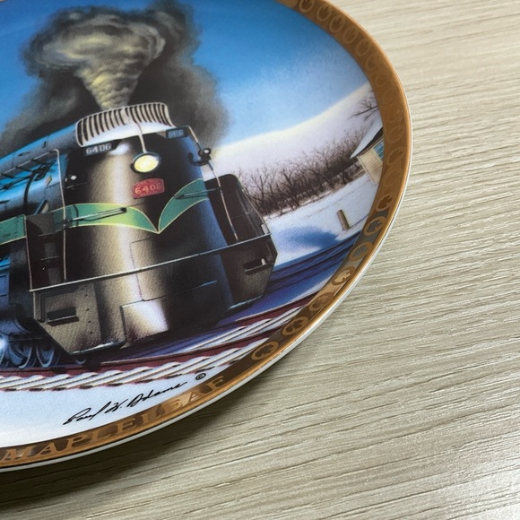 THE MAPLELEAF - GRAND TRUNK RAILROAD PLATE Limited Edition #209 Paul Adams - Picture 7 of 9